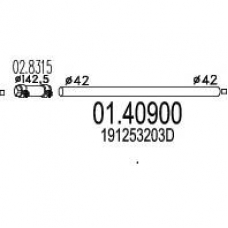 01.40900 MTS Труба выхлопного газа