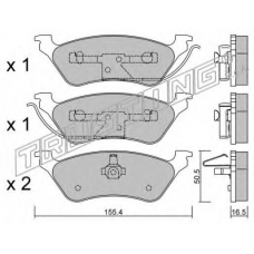 6410 TRUSTING Комплект тормозных колодок