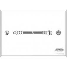 19032683 CORTECO Тормозной шланг