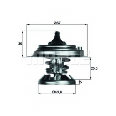 TX 29 85D MAHLE Термостат, охлаждающая жидкость