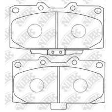 PN7463 NiBK Комплект тормозных колодок, дисковый тормоз