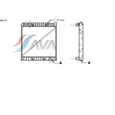ME2147 AVA Радиатор, охлаждение двигателя