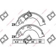 BS1109 DJ PARTS Комплект тормозных колодок