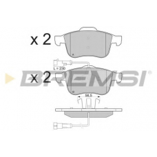 BP3231 BREMSI Комплект тормозных колодок, дисковый тормоз