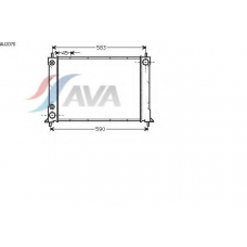 AU2070 AVA Радиатор, охлаждение двигателя