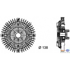 8MV 376 732-201 HELLA Сцепление, вентилятор радиатора