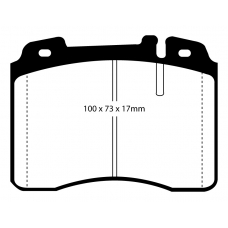 DP3927C EBC Brakes Колодки тормозные