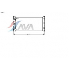 FT2067 AVA Радиатор, охлаждение двигателя