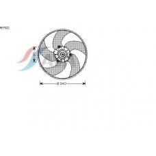 PE7522 AVA Вентилятор, охлаждение двигателя