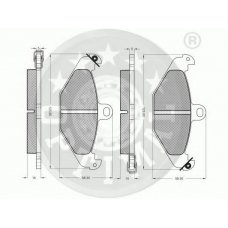 9935 OPTIMAL Комплект тормозных колодок, дисковый тормоз