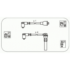 RVS7 JANMOR Комплект проводов зажигания
