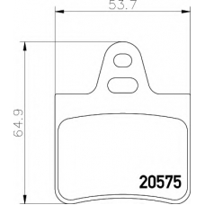 8DB 355 005-901 HELLA Комплект тормозных колодок, дисковый тормоз