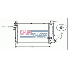 1500191 KUHLER SCHNEIDER Радиатор, охлаждение двигател