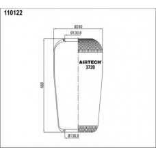 3720 Airtech Кожух пневматической рессоры