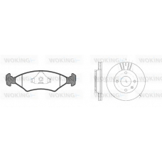 80193.01 WOKING Комплект тормозов, дисковый тормозной механизм