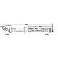 FBH6867 FIRST LINE Тормозной шланг