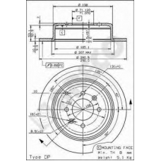 BS 7537 BRECO Тормозной диск