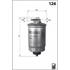 LFDF130 LUCAS FILTERS Топливный фильтр