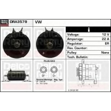 DRA3579 DELCO REMY Генератор