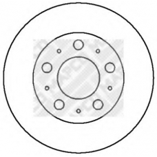 15971 MAPCO Тормозной диск
