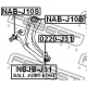 NAB-J10S<br />FEBEST<br />Подвеска, рычаг независимой подвески колеса