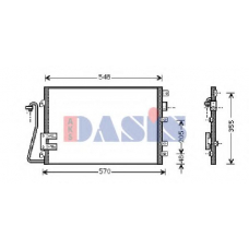 182024N AKS DASIS Конденсатор, кондиционер