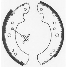 BS722 QUINTON HAZELL Комплект тормозных колодок