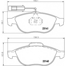 8DB 355 008-421 HELLA Комплект тормозных колодок, дисковый тормоз