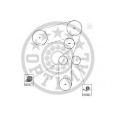 SK-1602 OPTIMAL Комплект ремня грм