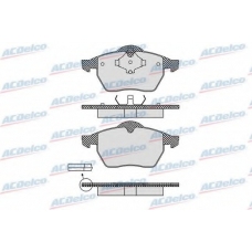 AC838181D AC Delco Комплект тормозных колодок, дисковый тормоз