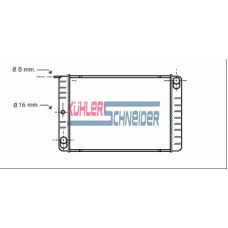 3300121 KUHLER SCHNEIDER Радиатор, охлаждение двигател