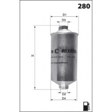 ELE3569 MECAFILTER Топливный фильтр