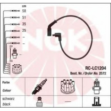2572 NGK Комплект проводов зажигания