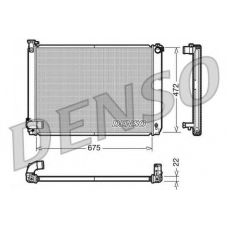 DRM51005 DENSO Радиатор, охлаждение двигателя