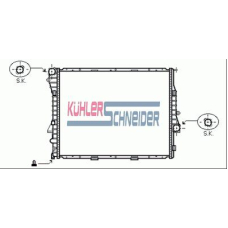 1400021 KUHLER SCHNEIDER Радиатор, охлаждение двигател