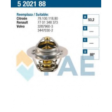 5202188 FAE Термостат, охлаждающая жидкость