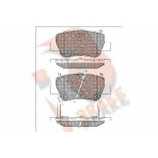 RB1916 R BRAKE Комплект тормозных колодок, дисковый тормоз
