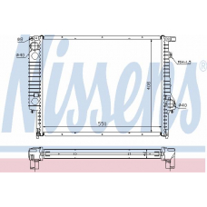 60758 NISSENS Радиатор, охлаждение двигателя