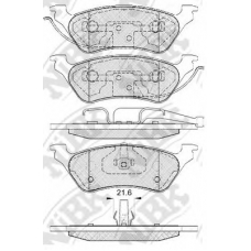PN0309 NiBK Комплект тормозных колодок, дисковый тормоз