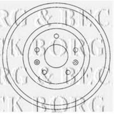 BBR7211 BORG & BECK Тормозной барабан