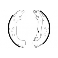 8DB 355 002-731 HELLA Комплект тормозных колодок