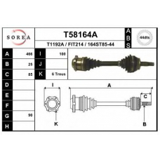 T58164A EAI Приводной вал