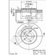 BS 8345 BRECO Тормозной диск