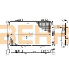 2108992 BEHR Radiator