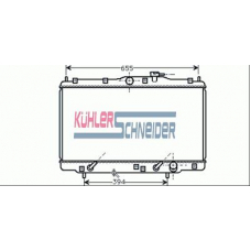 0113001 KUHLER SCHNEIDER Радиатор, охлаждение двигател