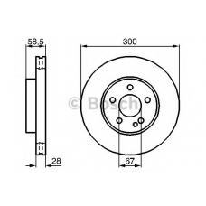 0 986 479 C50 BOSCH Тормозной диск