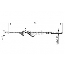 1 987 482 188 BOSCH Трос, стояночная тормозная система