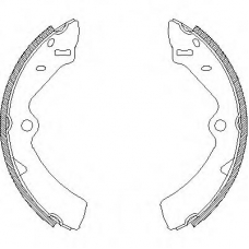 Z4167.00 WOKING Комплект тормозных колодок