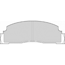 FD688E NECTO Комплект тормозных колодок, дисковый тормоз