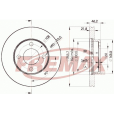 BD-3633 FREMAX Тормозной диск